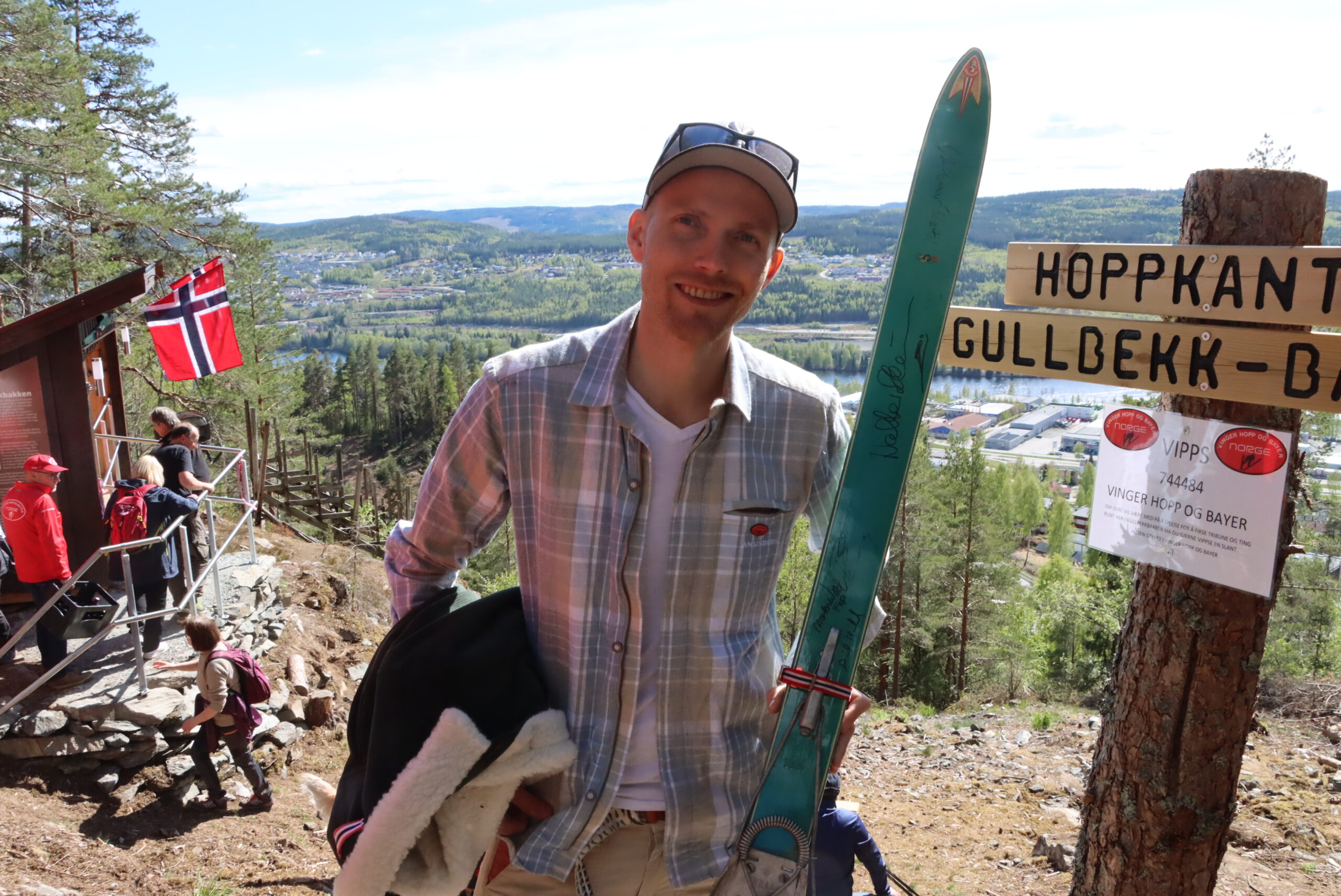 Bjørn Einar Romøren på besøk i Kongsvinger.