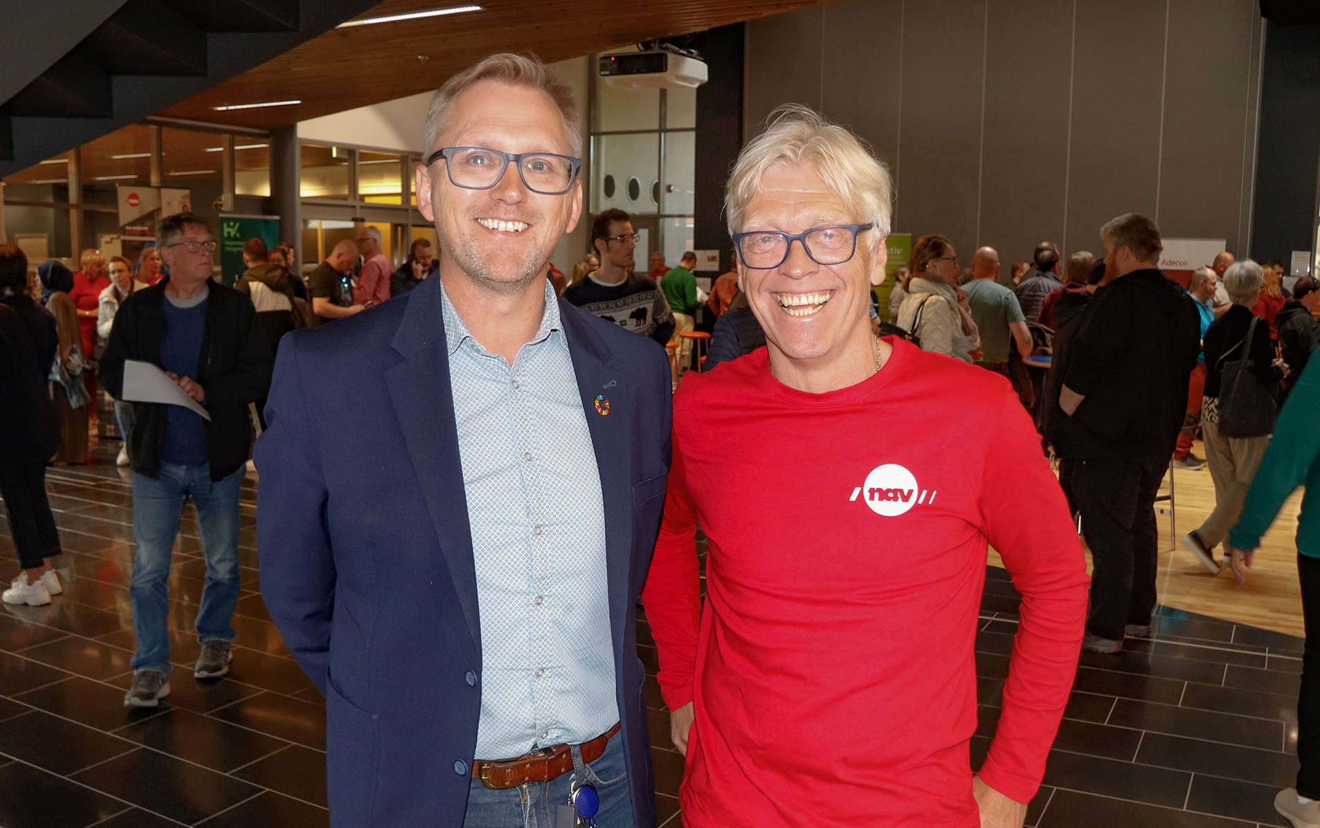 Fornøyde! Jørn André Stenseth og Morten Frantzbråten var glade for det gode oppmøtet.
