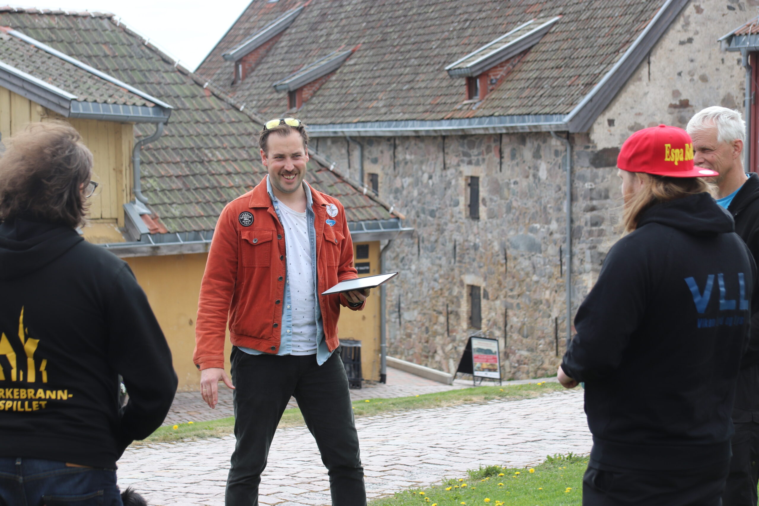 Glenn Luijbregts i Momentum under befaring p&aring; Kongsvinger festning.