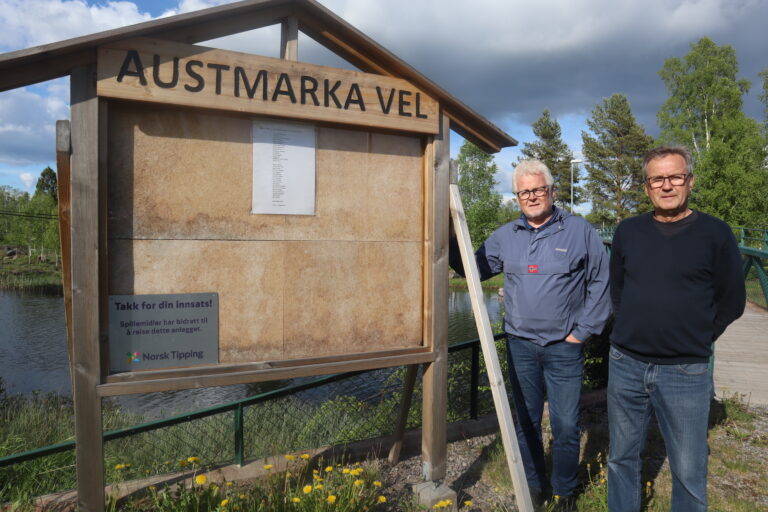 Austmarkingene er stolte over gangvegen de har laget langs 