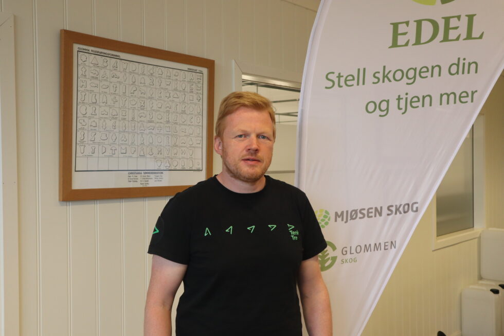 Rune Glæserud plansjef i Glommen Mjøsen Skog SA er fornøyd med oppslutningen og interessen for ny skogbruksplan blant skogeierne i Kongsvinger