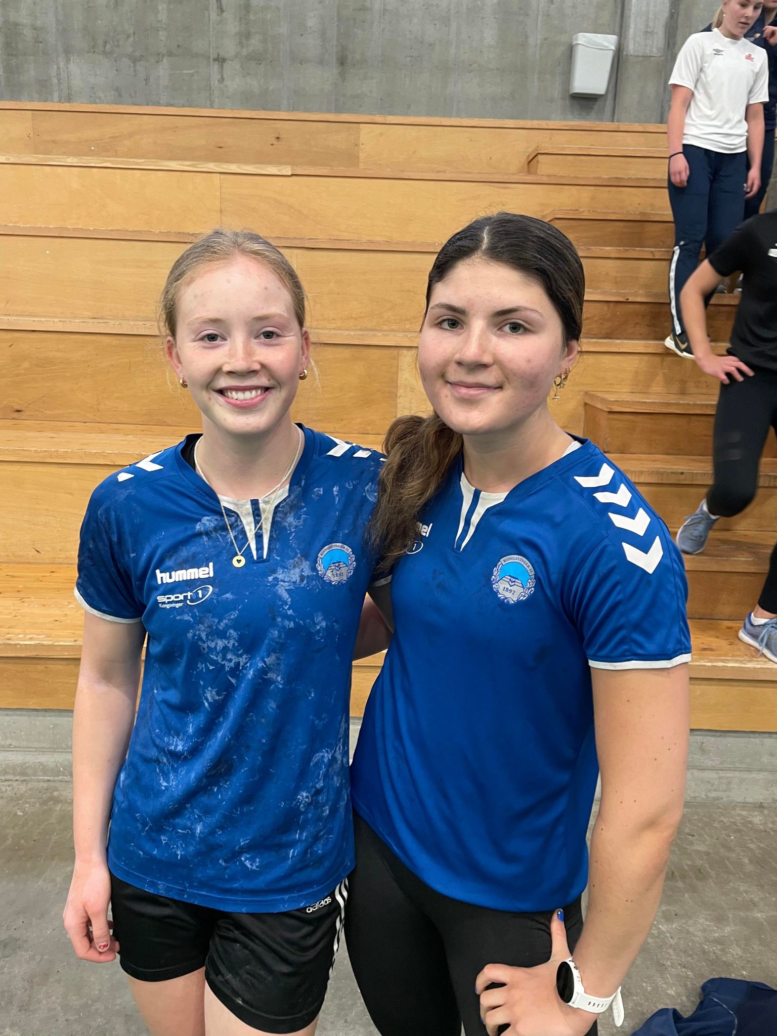 Marte Aamodt og Leah Nordnes var på landslagssamling på Lillestrøm forrige uke.