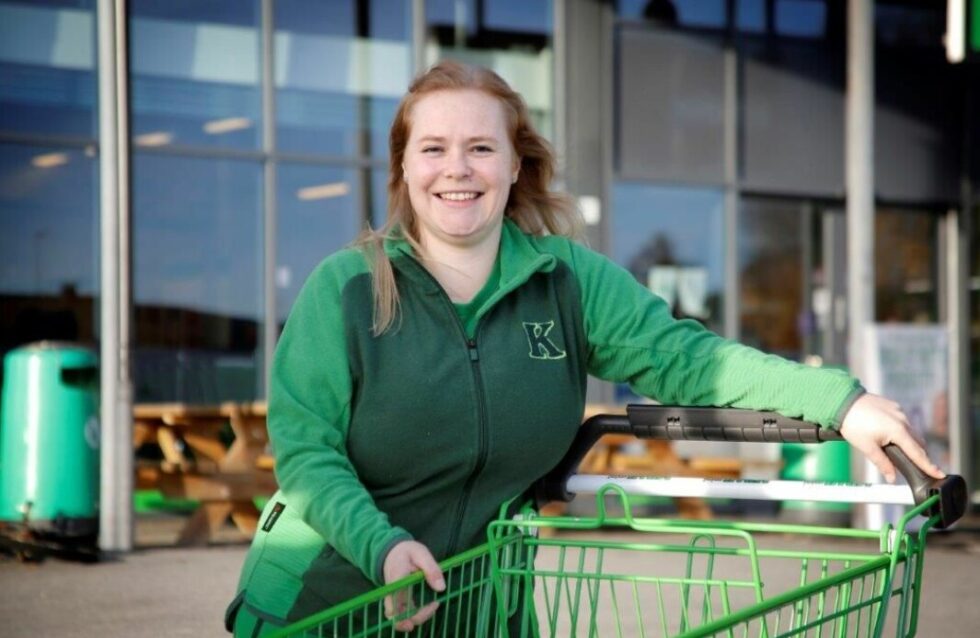 Marthe Ebbesen Sand er butikksjef på Kiwi Gjemselund.