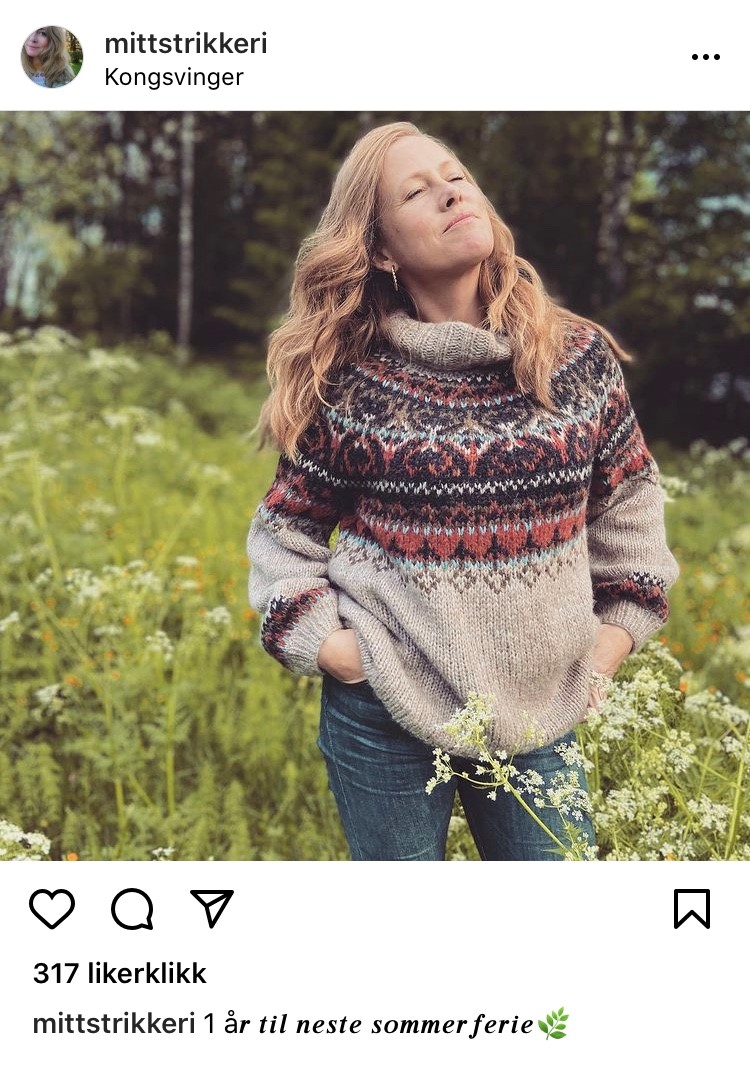 Marit Jørgensen reiser gjerne ut i naturen når hun skal lage innlegg.