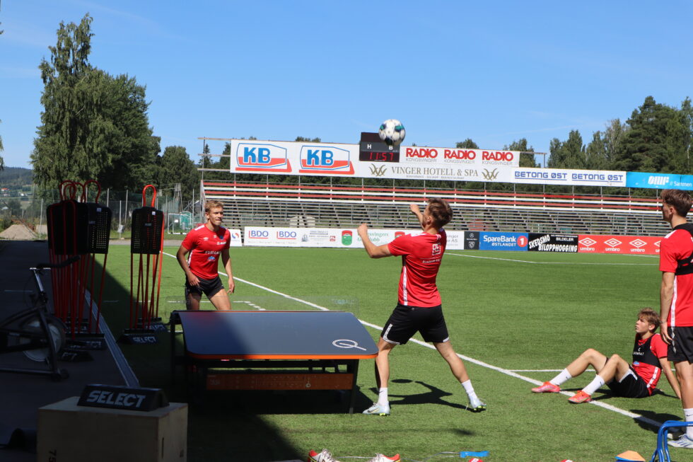 KIL trente i sommervarmen på Gjemselund fredag formiddag.
