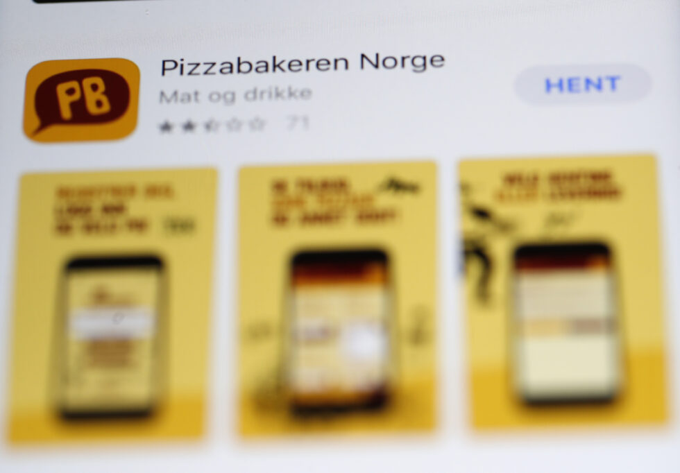 Pizzabakereren-kjedens app.