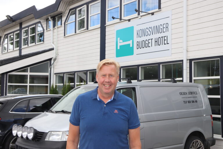 Daglig leder Göran Carlström ved Kongsvinger Budget Hotel.