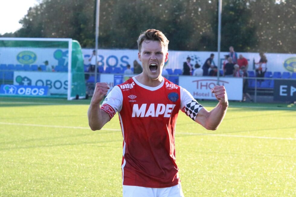 Harald Holter med sin første scoring for sesongen.