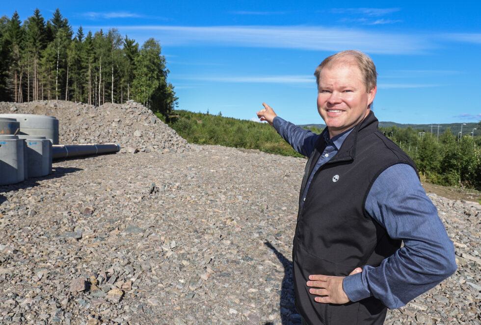 Karl Erik Rimfeldt ser frem til å komme i gang med opparbeidelse av arealet som skal bli Byporten – Kongsvingers nye handelsområde.