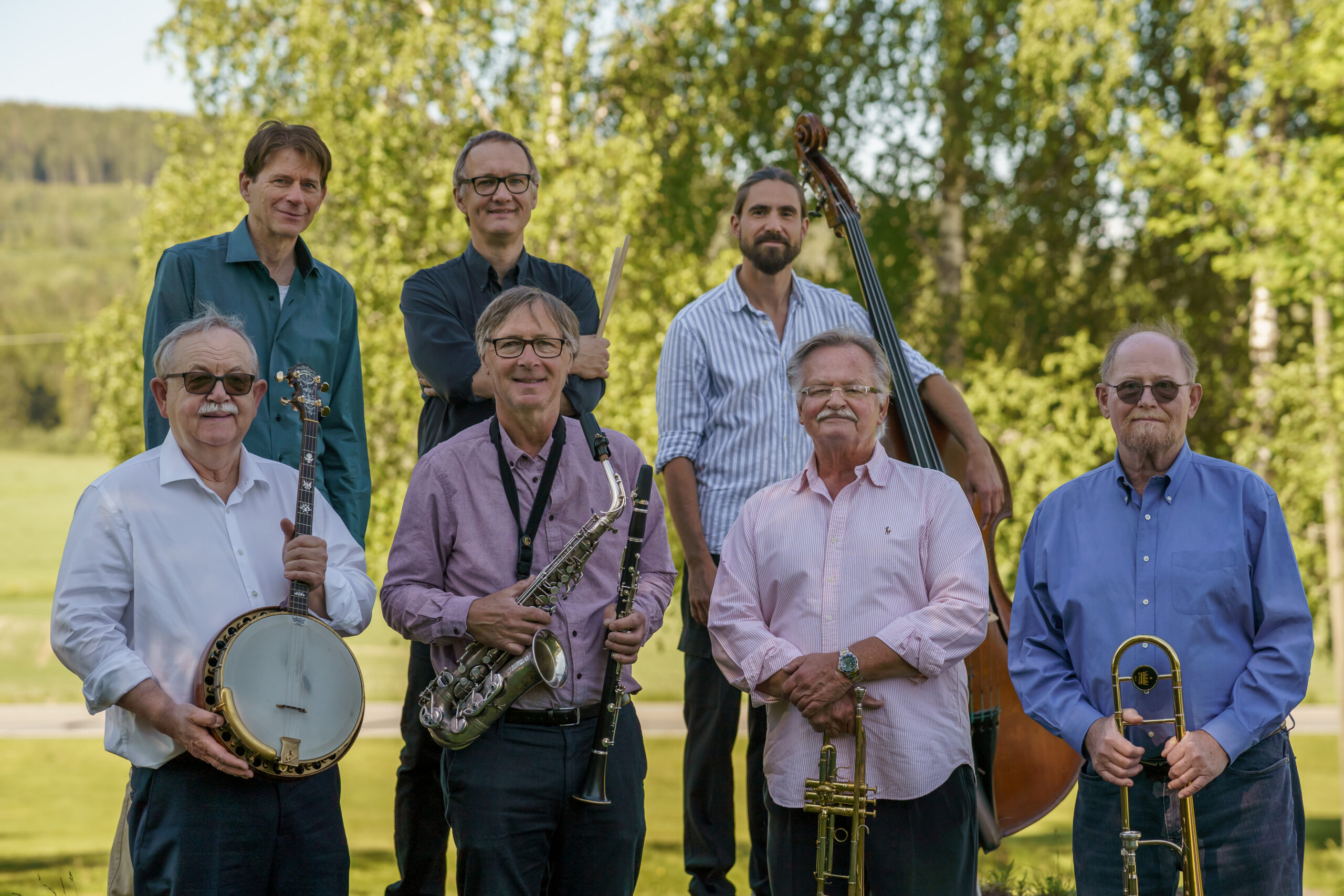 Magnolia Jazzband er godt kjente på Austmarka etter å ha holdt en rekke konserter her sammen med Austmarka bygdekor.