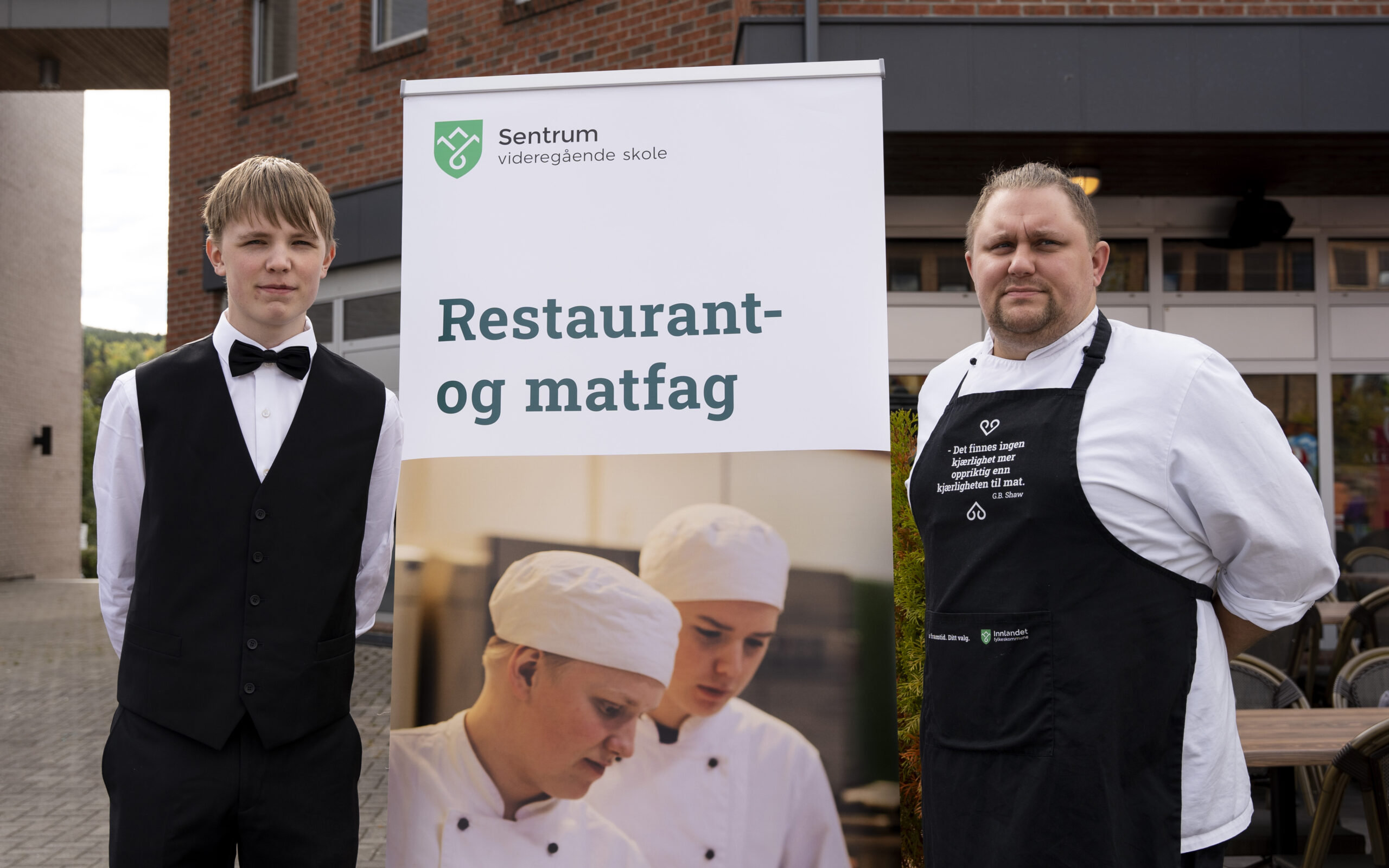 Sentrum videregående skole var på marknaden for å vise seg rem og rekruttere unge sjeler. De håper flere vil starte på restaurant- og matfag på VGS.