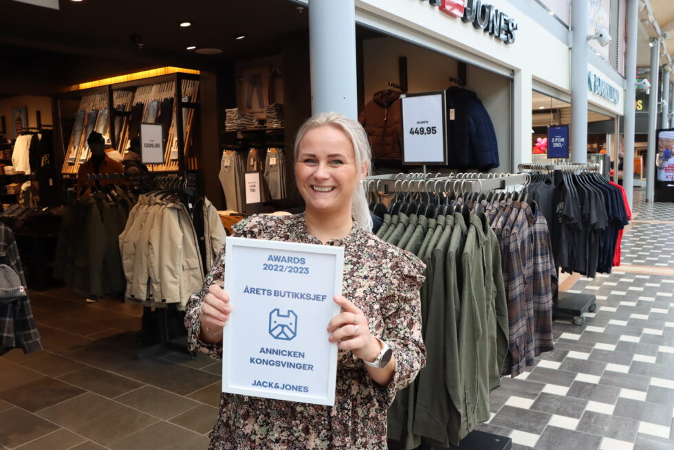 Annicken Nyheim, butikksjef på Jack & Jones.