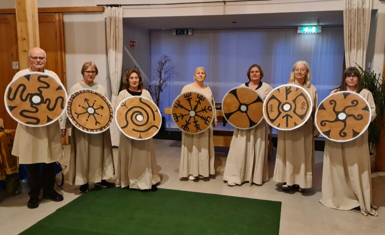 Quantica Vokalgruppen under en tidligere opptreden, der vikingene sto sentralt.