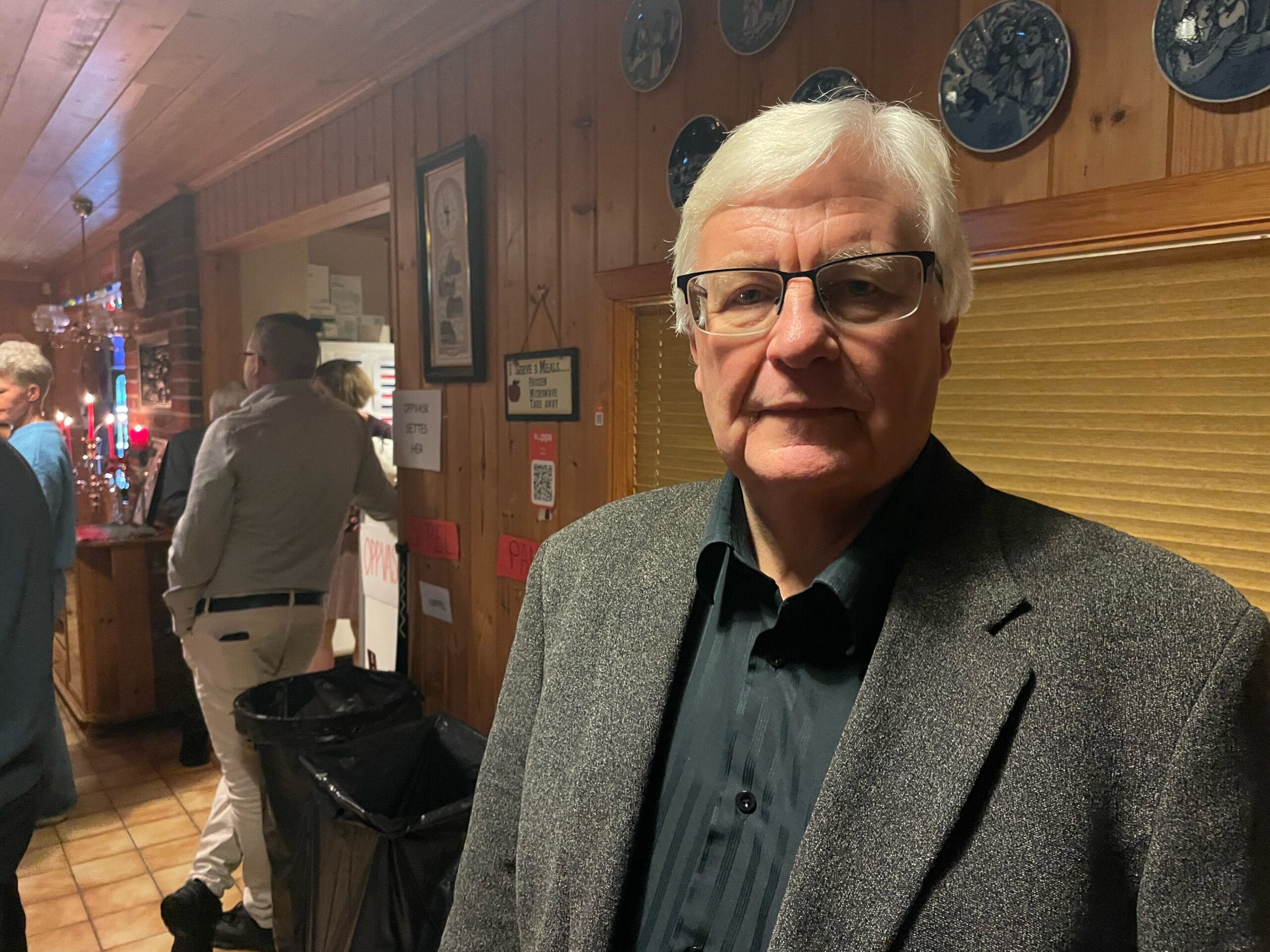 Roger Granseth,, leder i Kongsvinger Idrettsr&aring;d var ogs&aring; til stede p&aring; Lunders&aelig;ter s&oslash;ndag kveld.