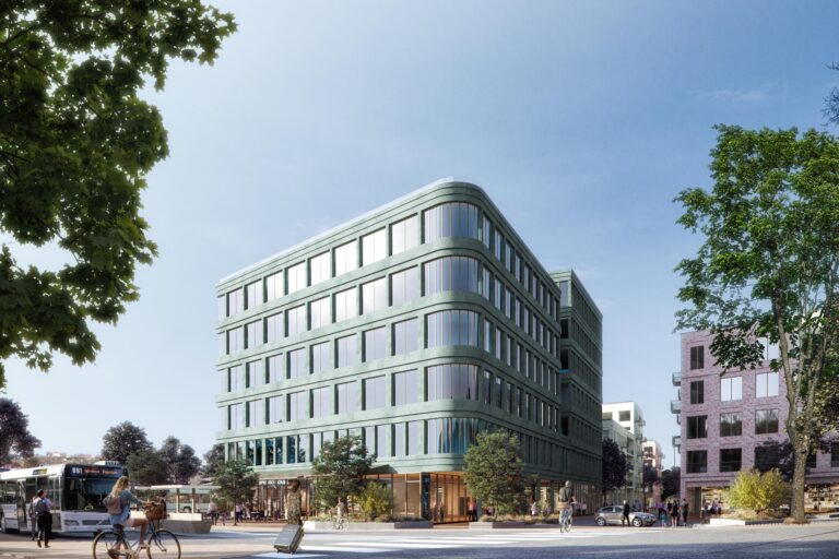 Stasjonssiden vil få et urbant preg om Bane Nor Eiendom realiserer alle planene de har stasjonsområdet.