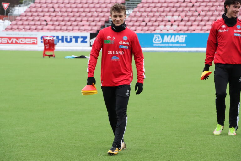 Martin Hellan på sin første KIL-trening.