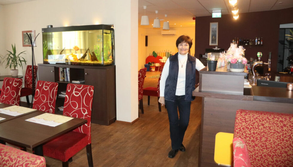 Birute Virkutiene, daglig leder på Randevu Restaurant og bar på Langeland vurderer nå om hun skal selge restauranten på grunn av helseproblemer.