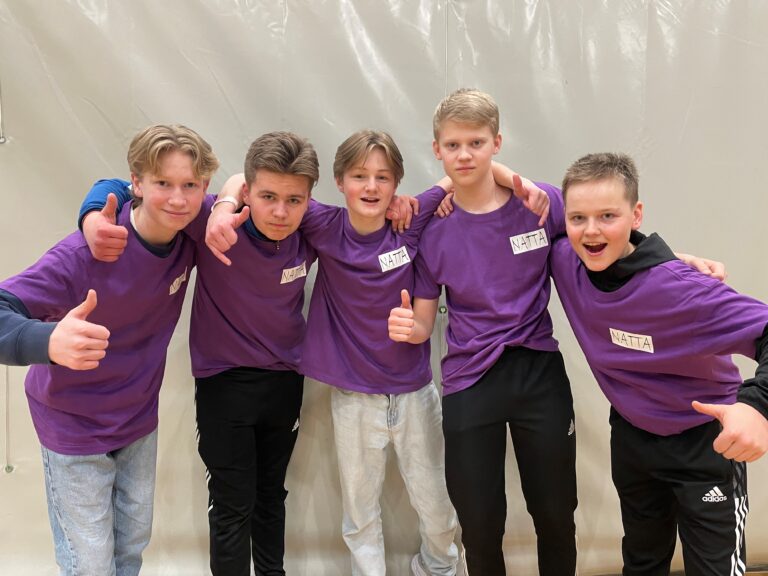Kasper S.J (t.v.), Kasper P, Kornelius, Eskil, og Joakim trivdes på Natta.