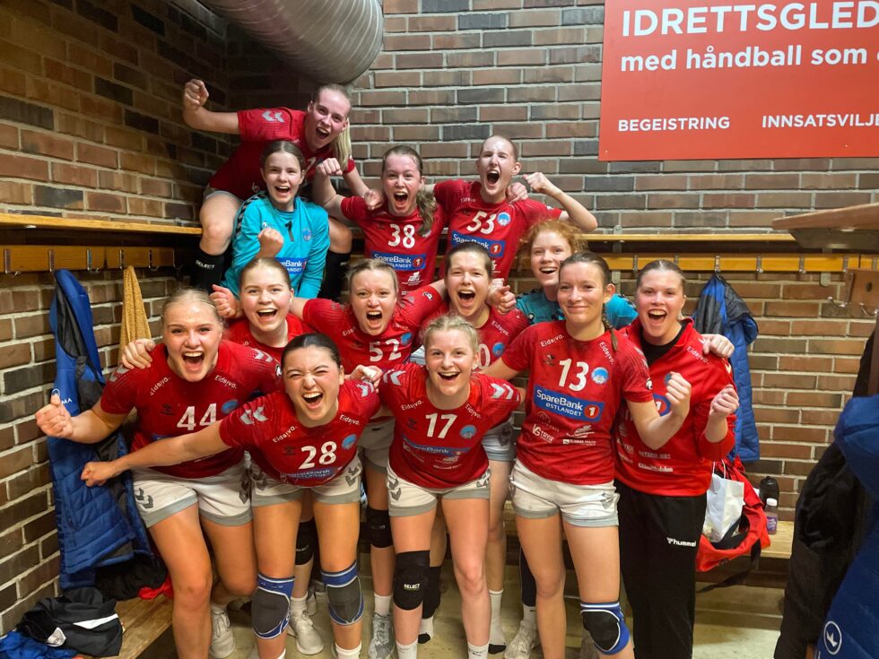 Et meget fornøyd lag etter å ha klart en historisk prestasjon