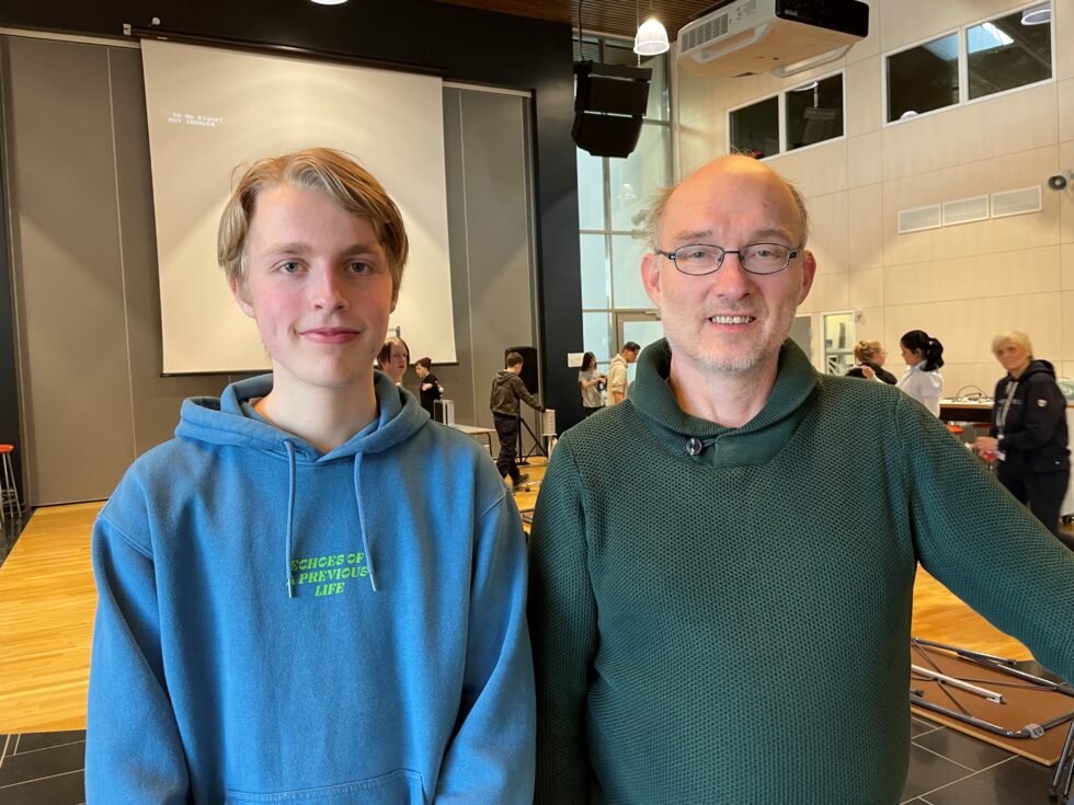 Det var stor interesse for spillturneringen på Sentrum videregåendeskole.