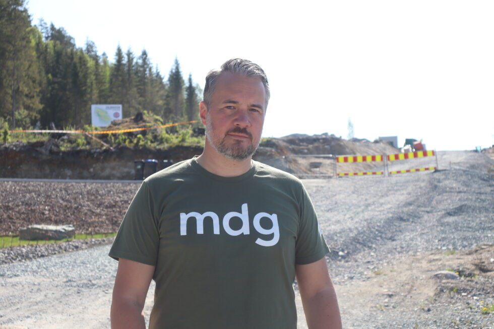 Bjørn Johansen (MDG) vil hindre at det skjer mer nedriving av skog til utbygging av boliger.