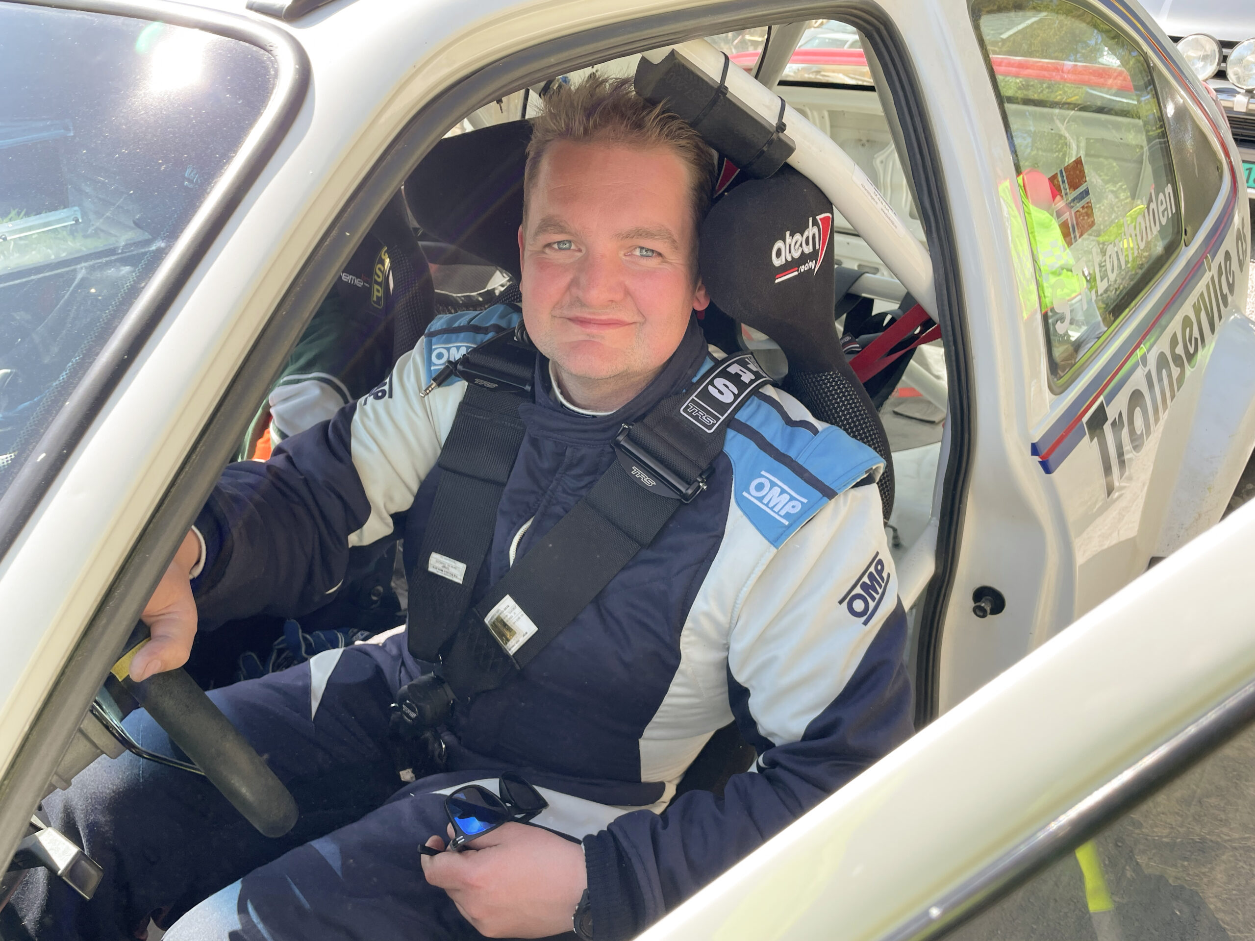 Richard Haget storkoste seg bak rattet.
