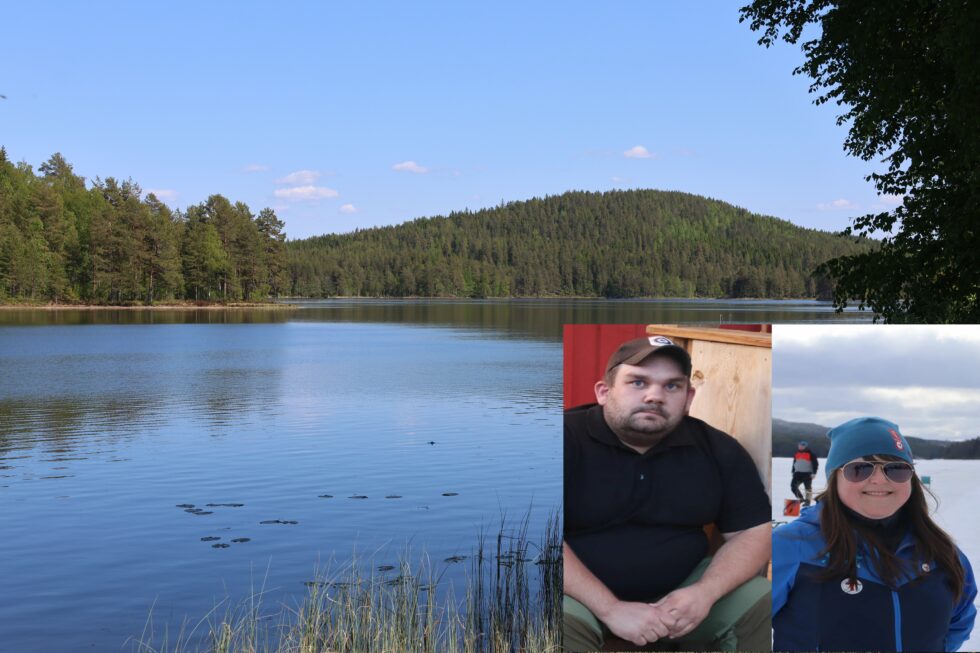 Barnas turlag Eidskog og Kongsvinger og Kongsvinger Jeger og fiskeforening går sammen om felles familedag på Bæreia. Tony Larsen (t.v.) i KJFF og Linda Rødland i Barnas Turlag mener det gavner begge foreningene og gjøre slike ting sammen.