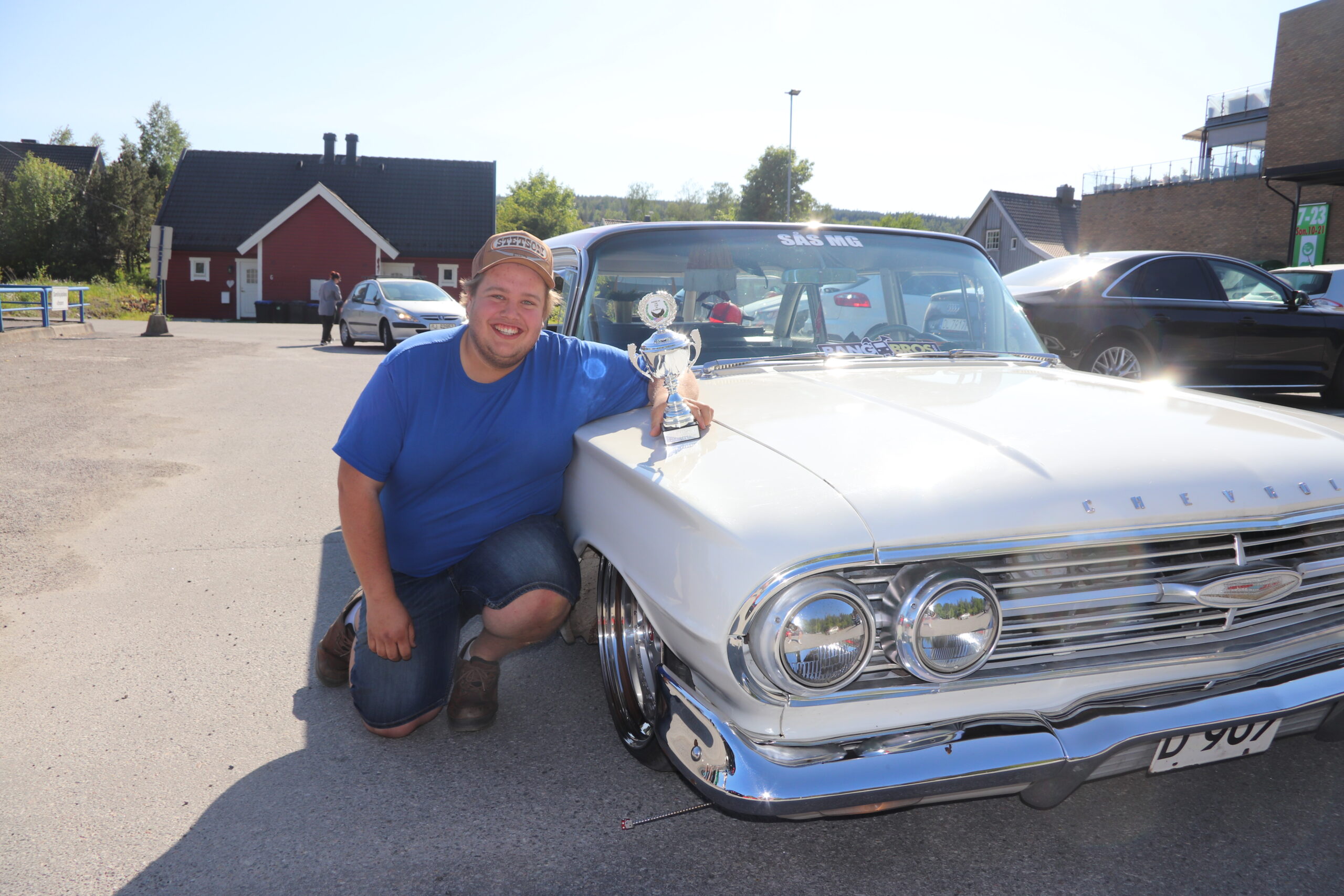 Fredrik Lea vant en av seks priser. Han stakk av med prisen Beste raggarbil. Han kjøpte i fjor sin Chevrolet 1960 Parkwood.