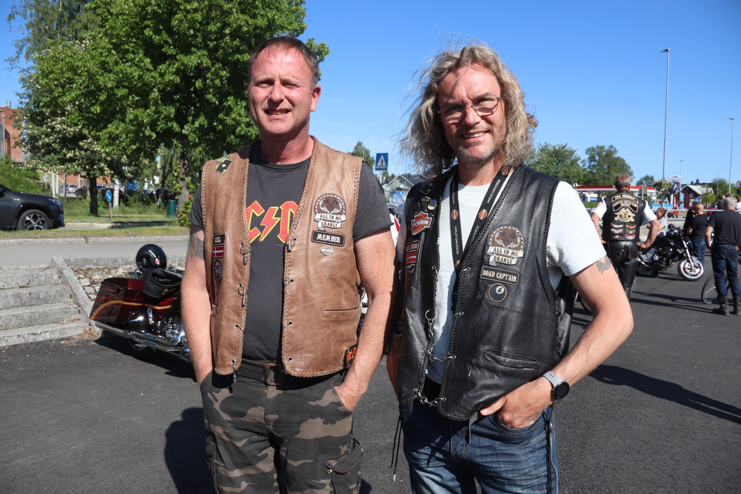 Kjell Holter (t.v.) og Knut Einar Bekkevold i All In MC Granli.