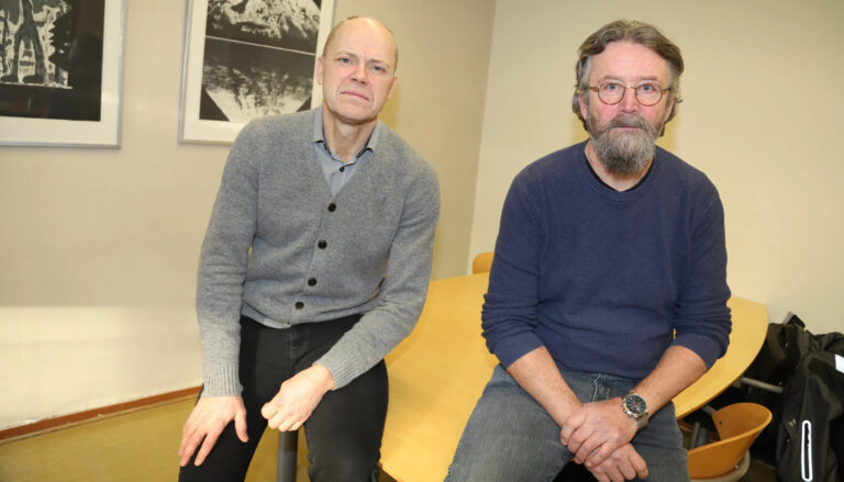 Nils Uno Frivoll (t.h.) har siden desember 2012 jobbet tett med kommunalsjef Rune Lund. Nå er Lund og Kongsvinger kommune på jakt etter en ny enhetsleder for KKEiendom.