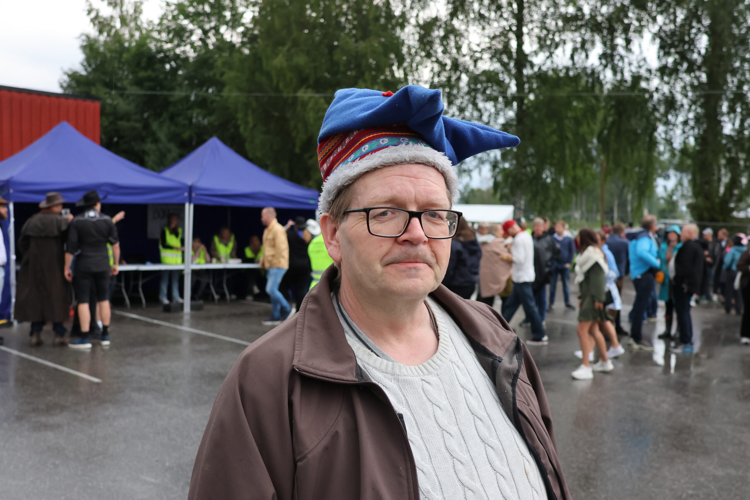 Thor Eirik Johansen hadde deltatt på sjauingen tidligere på dagen og nøt festivalen lørdag kveld.