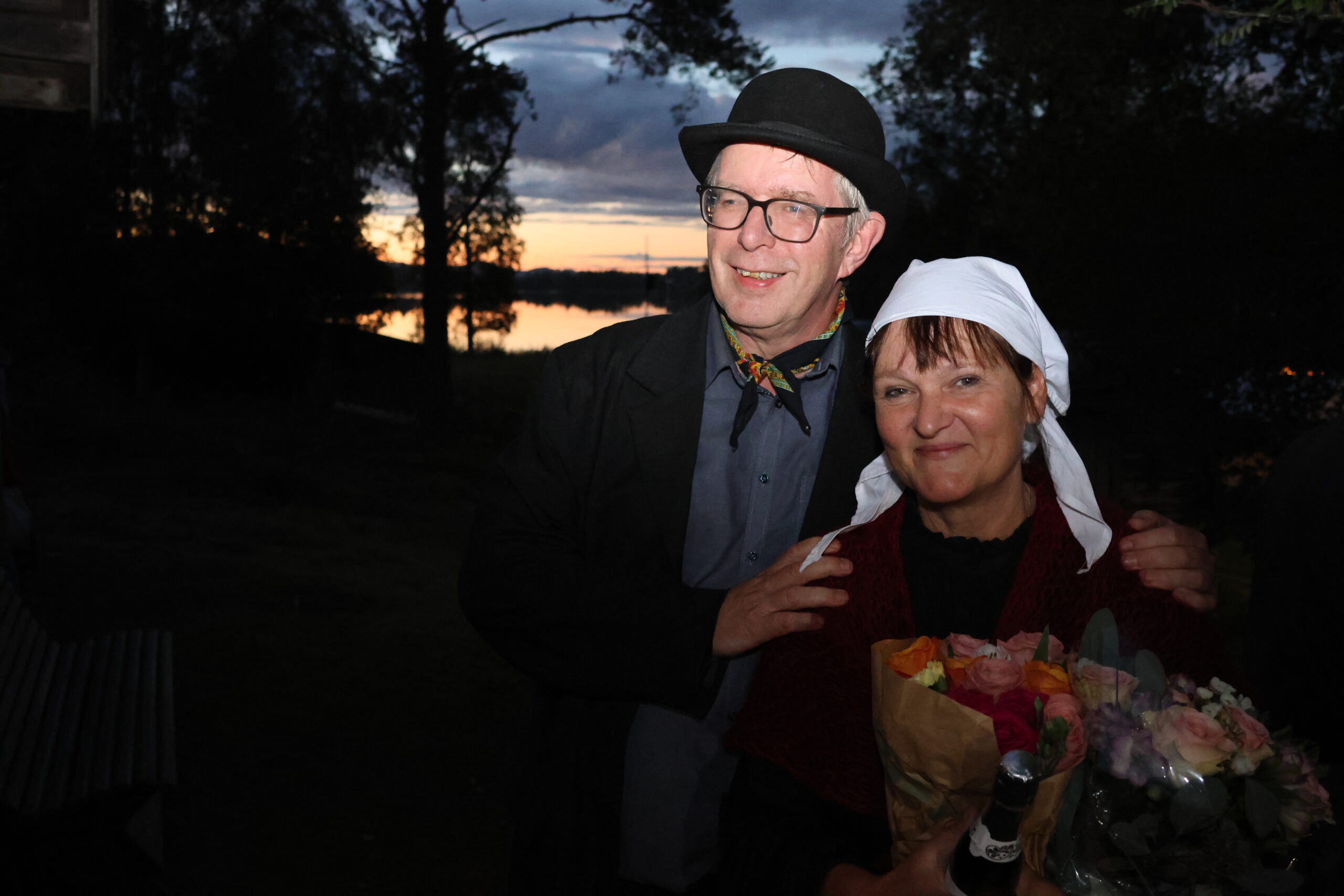 Regissør Øivind Roos og manusforfatter Yvonne Andersen var strålende fornøyde etter premieren på Årringer.