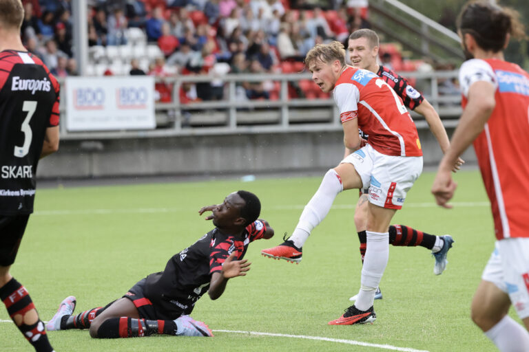 Jesper Grundt skapte ny spenning, men ergret seg mest over å ikke få enda en scoring.