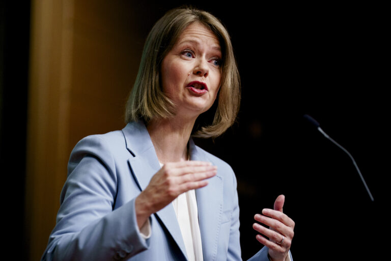 Sentralbanksjef Ida Wolden Bache på kunngjorde torsdag på pressekonferanse at styringsrenta settes opp 0,5 prosentpoeng til 3,75 prosent.