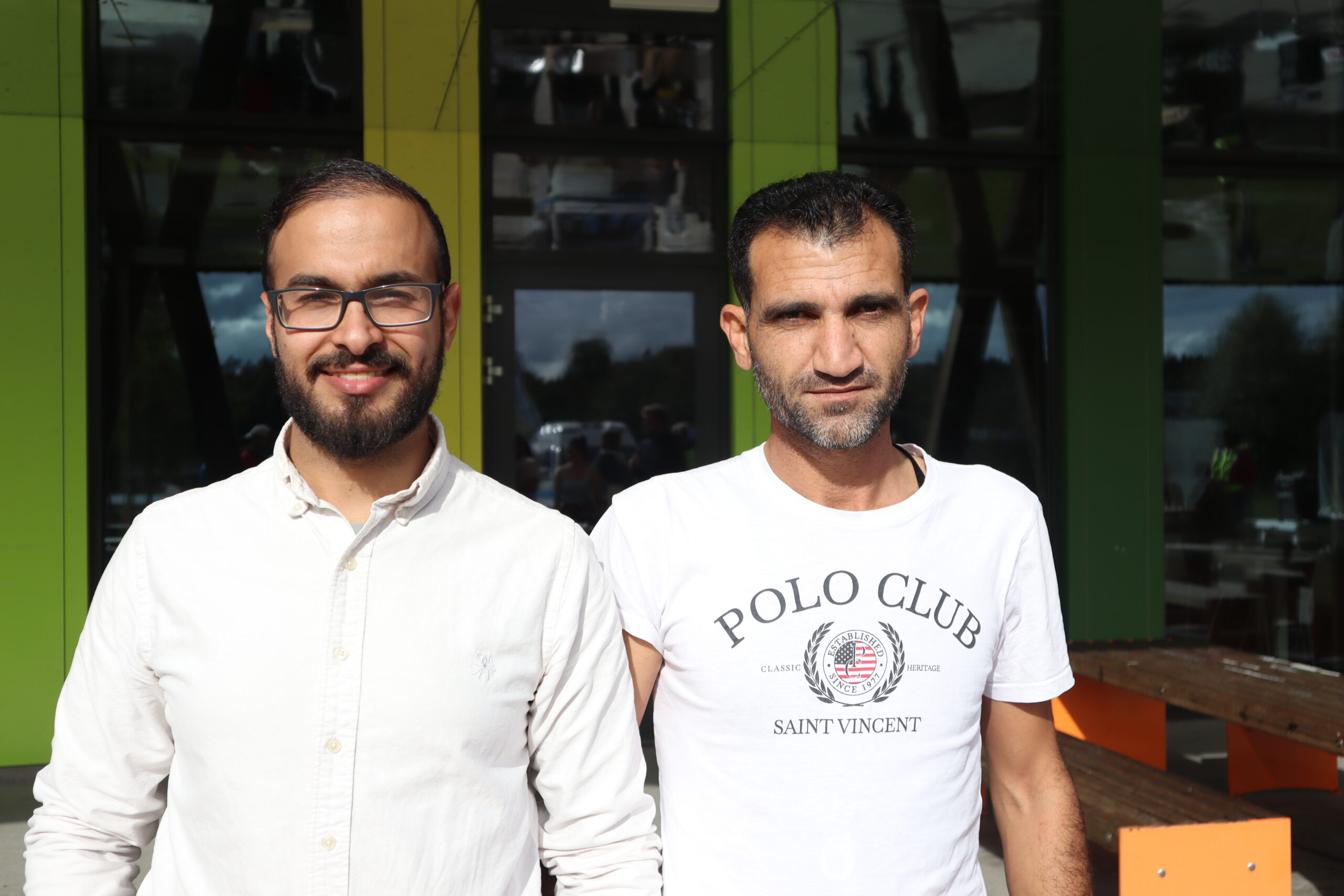 Aiham Maeshi hadde sammen med Khaled Bekko lagd mye mat som folk kunne smake.