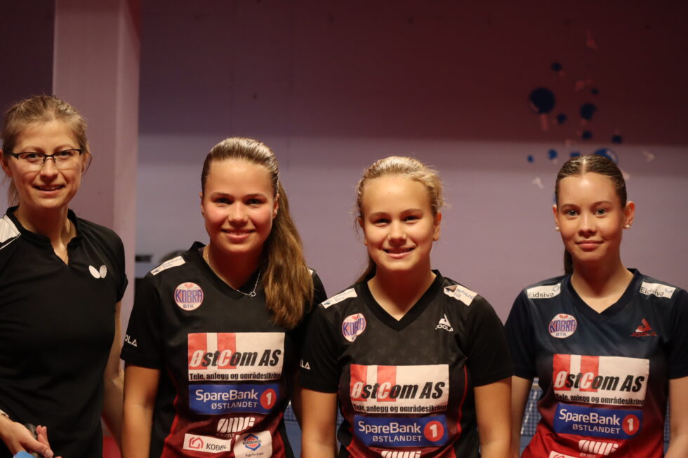 Ieva Juceniciute-Ruse, Marine Pettersen Kvinge, Maja Pettersen Kvinge og Beate Haraldseid skal representere KOBRA BTK i Stiga-ligaen.