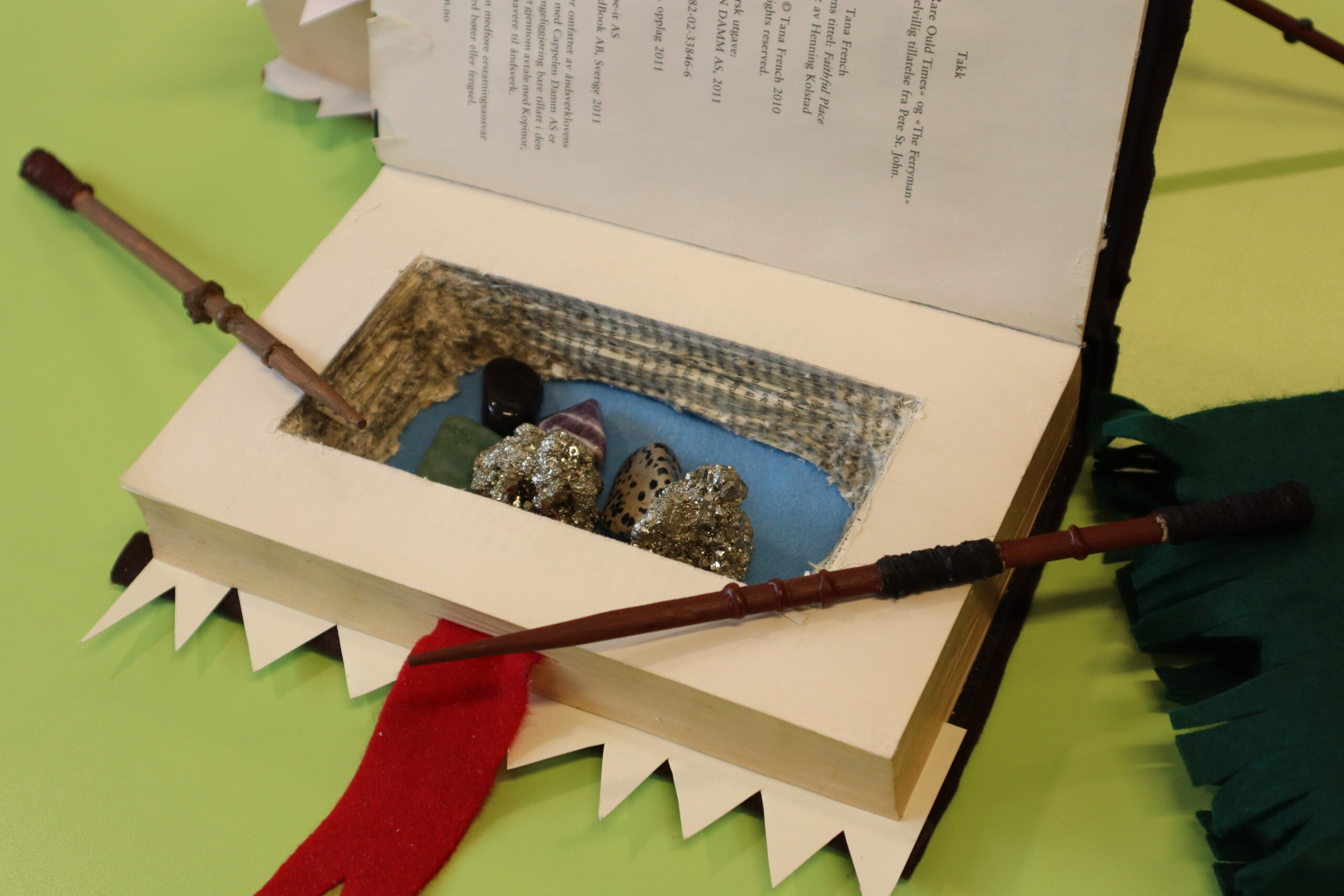 Monsterbøker og tryllestaver er noe av det barna kan få lage på Harry Potter-bokdagen på torsdag.