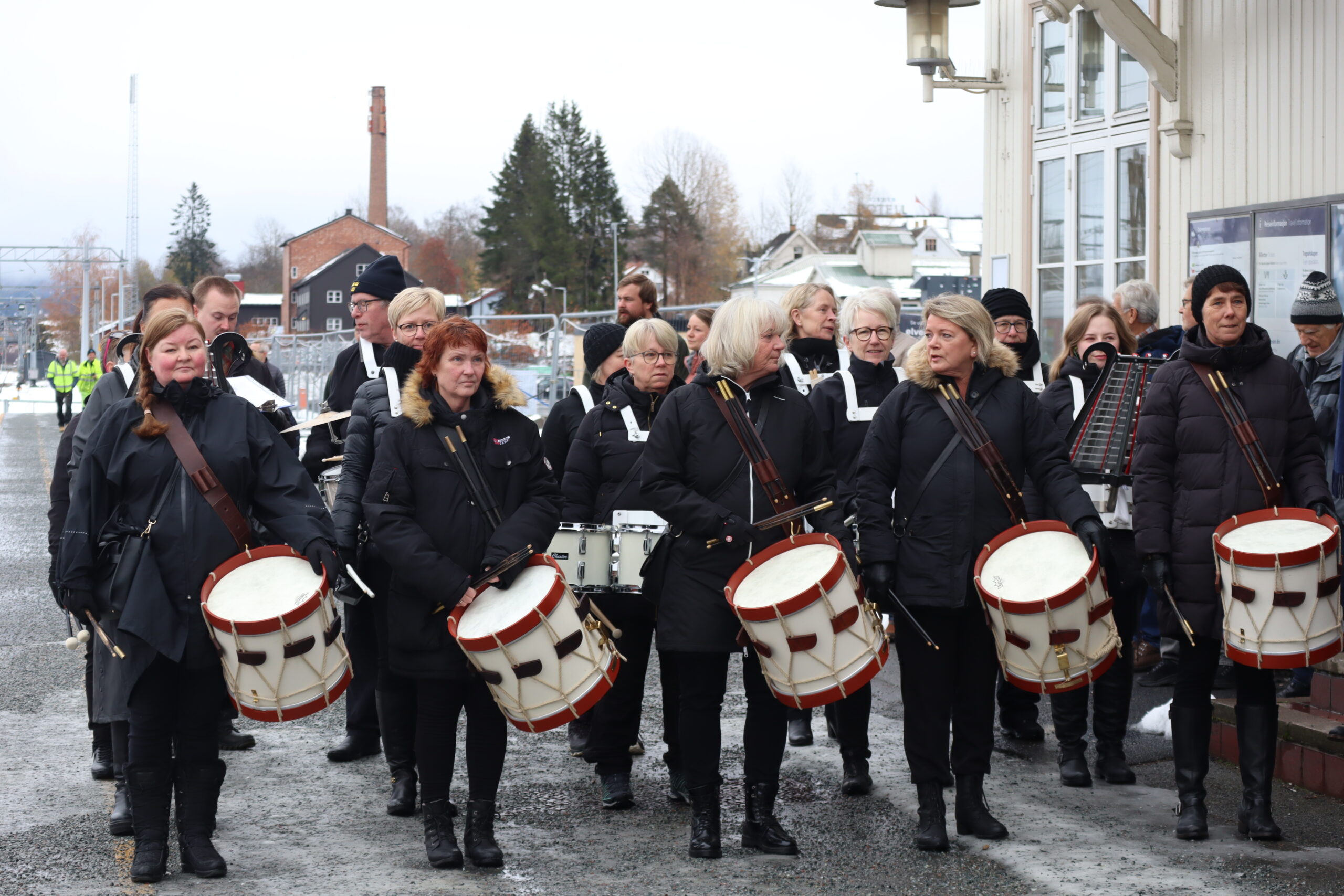 Kongsvinger drum ladies var på plass.
