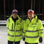 Otto Kristiansen og Oddbjørn Lillebekk har mange timer på Liermoen kunstsnøanlegg. Det aller meste av arbeidet som skjer på skianlegget gjøres på dugnad.