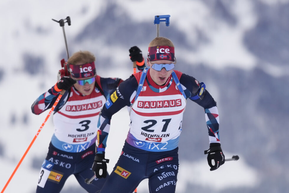 Johannes Thingnes Bø vant jaktstarten i Hochfilzen.