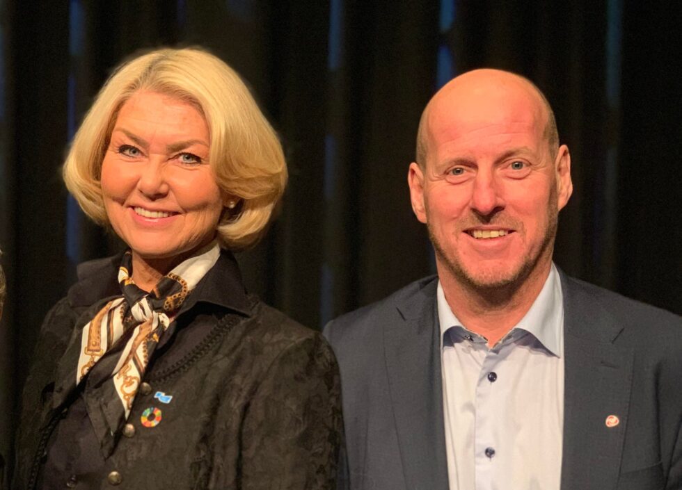 Fylkesvaraordfører Hanne Alstrup Velure og fylkesordfører Thomas Breen.