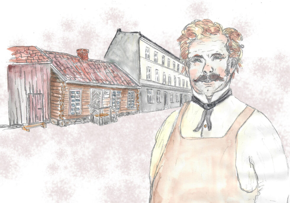 Barberer Johan Fredrik Schmidt slik vi ser ham for oss.