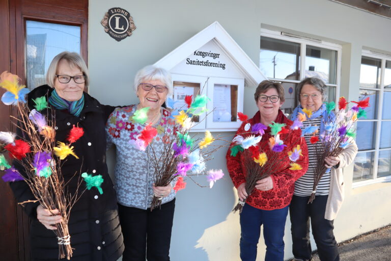 Kongsvinger sanitetsforening jobber med hovedsak for kvinnehelse og barn og ungdom. F.v. Inger Liv Albriktsen, Sylvia Birkeland, Mari Ann Hamletsen og Liv Sagen.