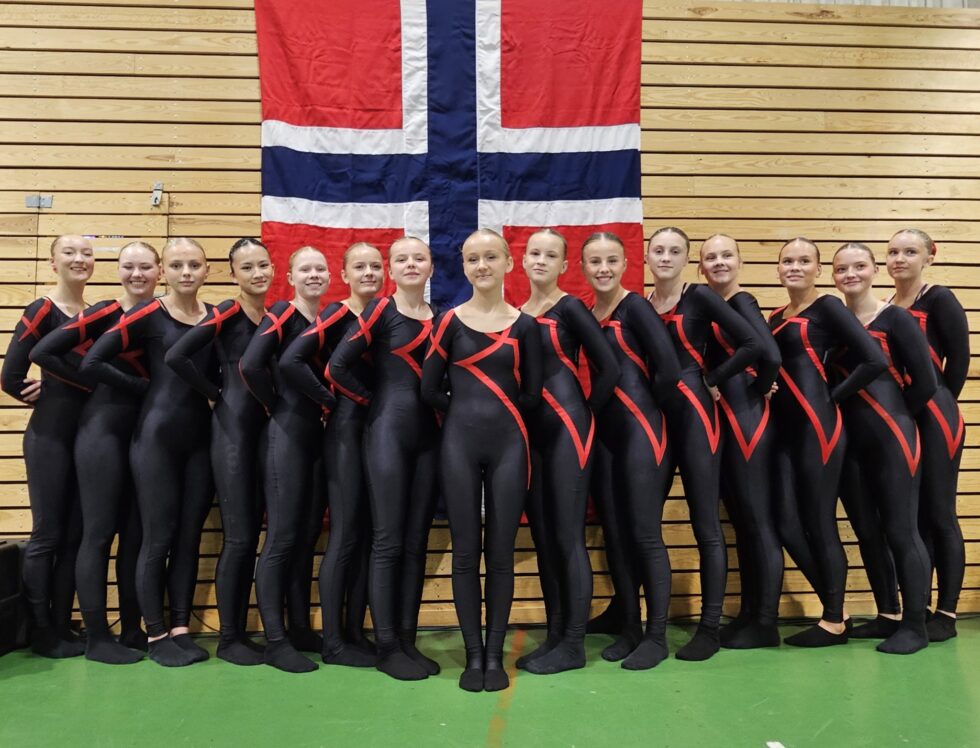 Alle jentene som representerte Kongsvinger IL Turn i helgens NM kvalifiseringer.