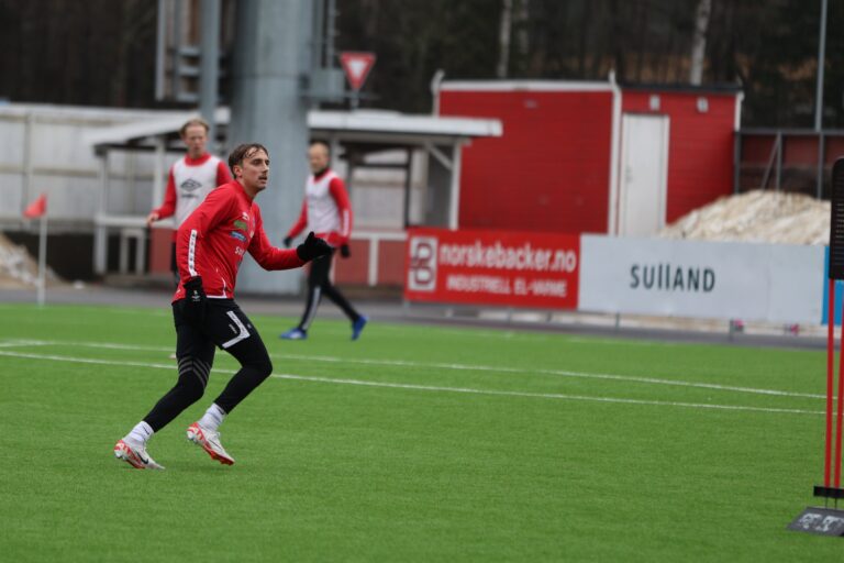 Lukas Ravn-Haren hadde flere gode prestasjoner i treningskampene, og noterte seg for flere skåringer.