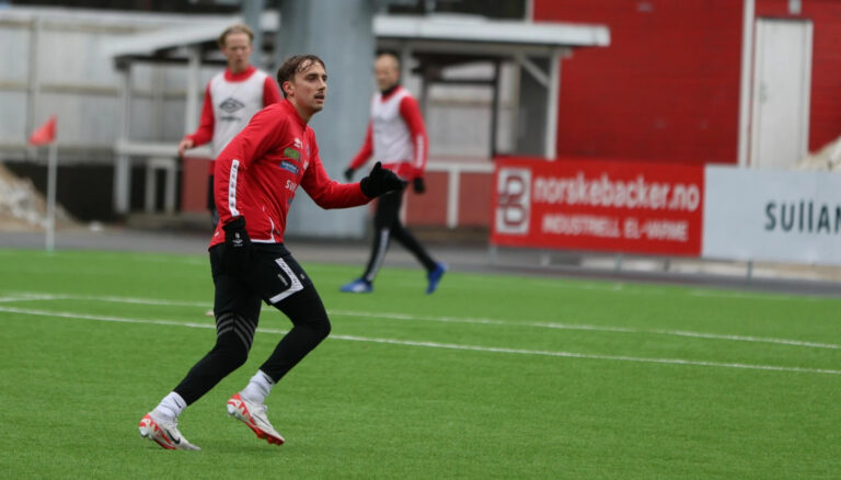Lucas Ravn-Haren scoret i søndagens bortekamp mot KIL, og sørget dermed for KIL's eneste poeng i kampen på Nadderud stadion.