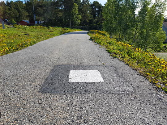 Disse firkantene er viktige når områder skal flyfotograferes.