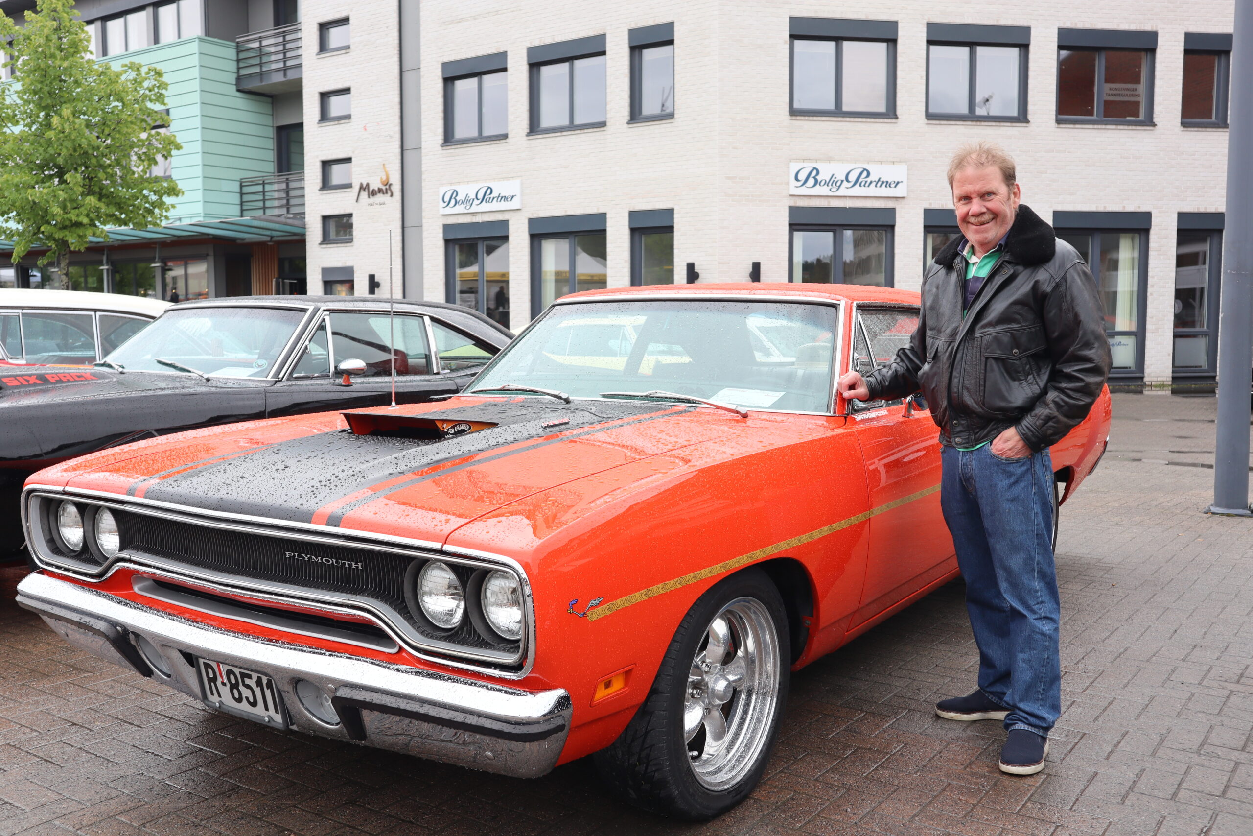 P&aring;l Braskerud med sin Plymouth Road Runner 1970-modell.