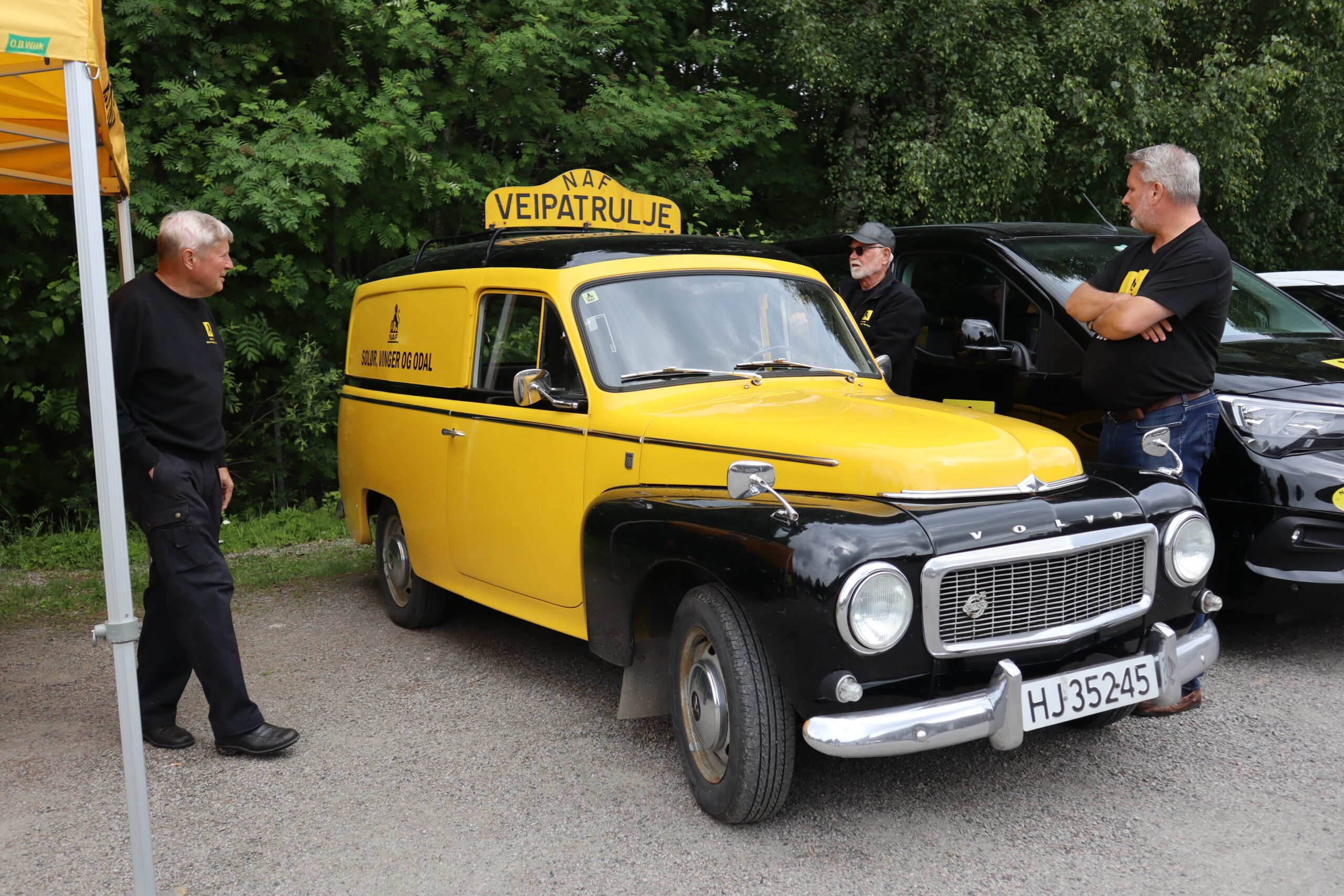 Volvo Duett 1968-modell. NAF Sol&oslash;r, Vinger og Odal kj&oslash;pte bilen i 1979.