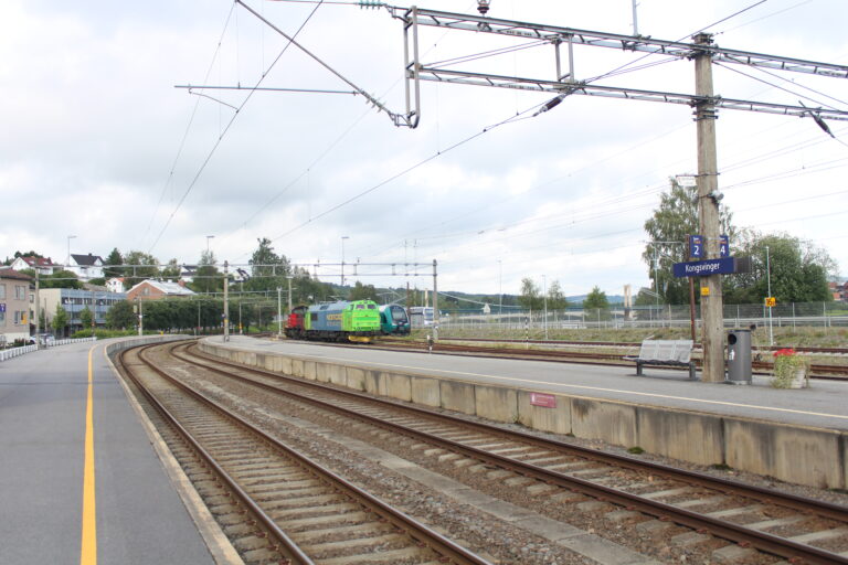 Nye kjøremønster og logistikk skal gjøre Kongsvinger stasjon i stand til håndtere flere tog gjennom stasjonen. — Foto: Mats Sauro Høimyr.